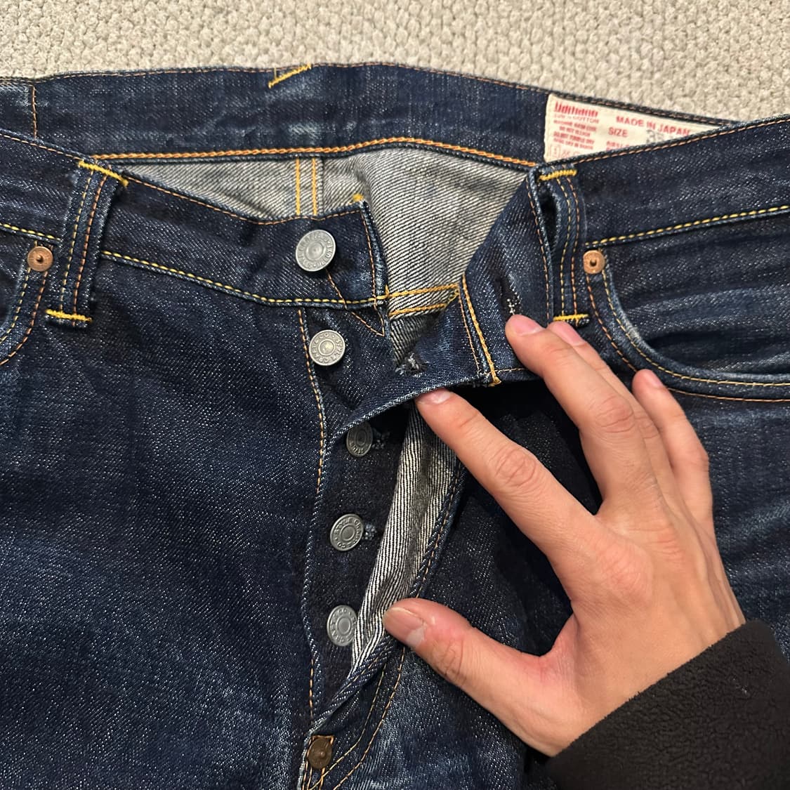 90~00s 에비수 EVISU 야마네 셀비지 데님 상품이미지5