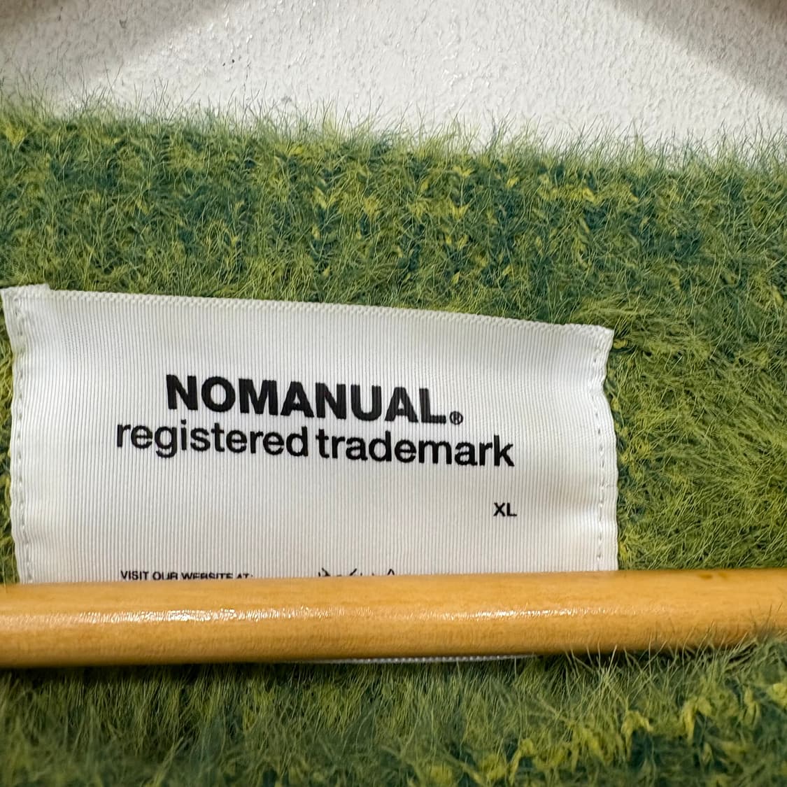 노매뉴얼 헤어리 그린 니트 상품이미지4