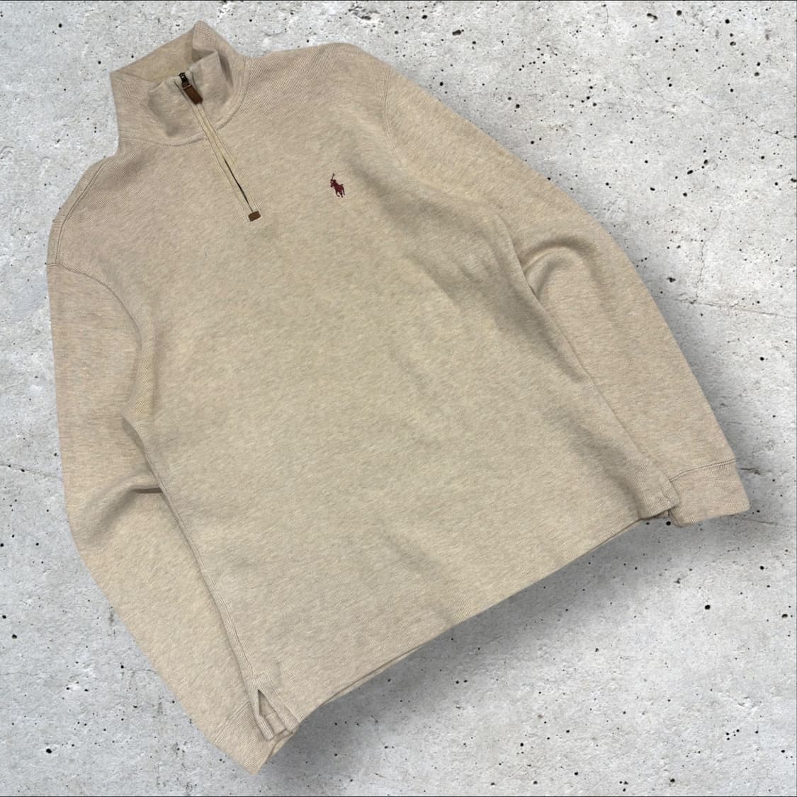 [S] 폴로 랄프로렌 하프집업 스웨트셔츠 베이지 C275 상품이미지1