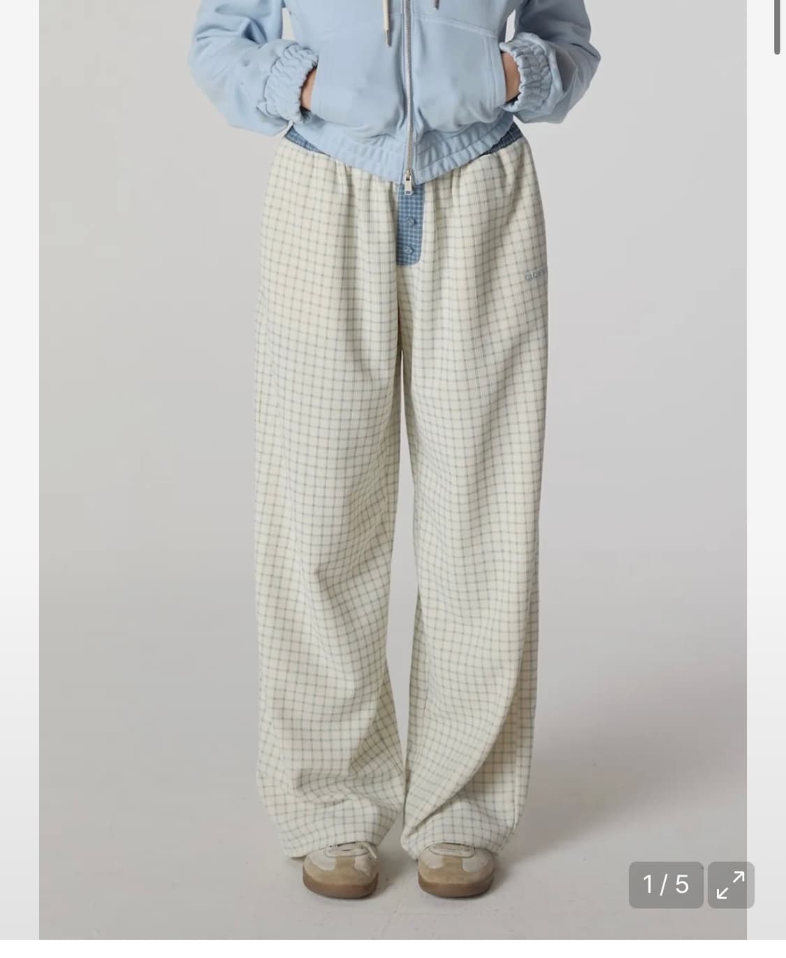 HOMEBODY BUTTON PANTS (BABY BLUE) 상품이미지1