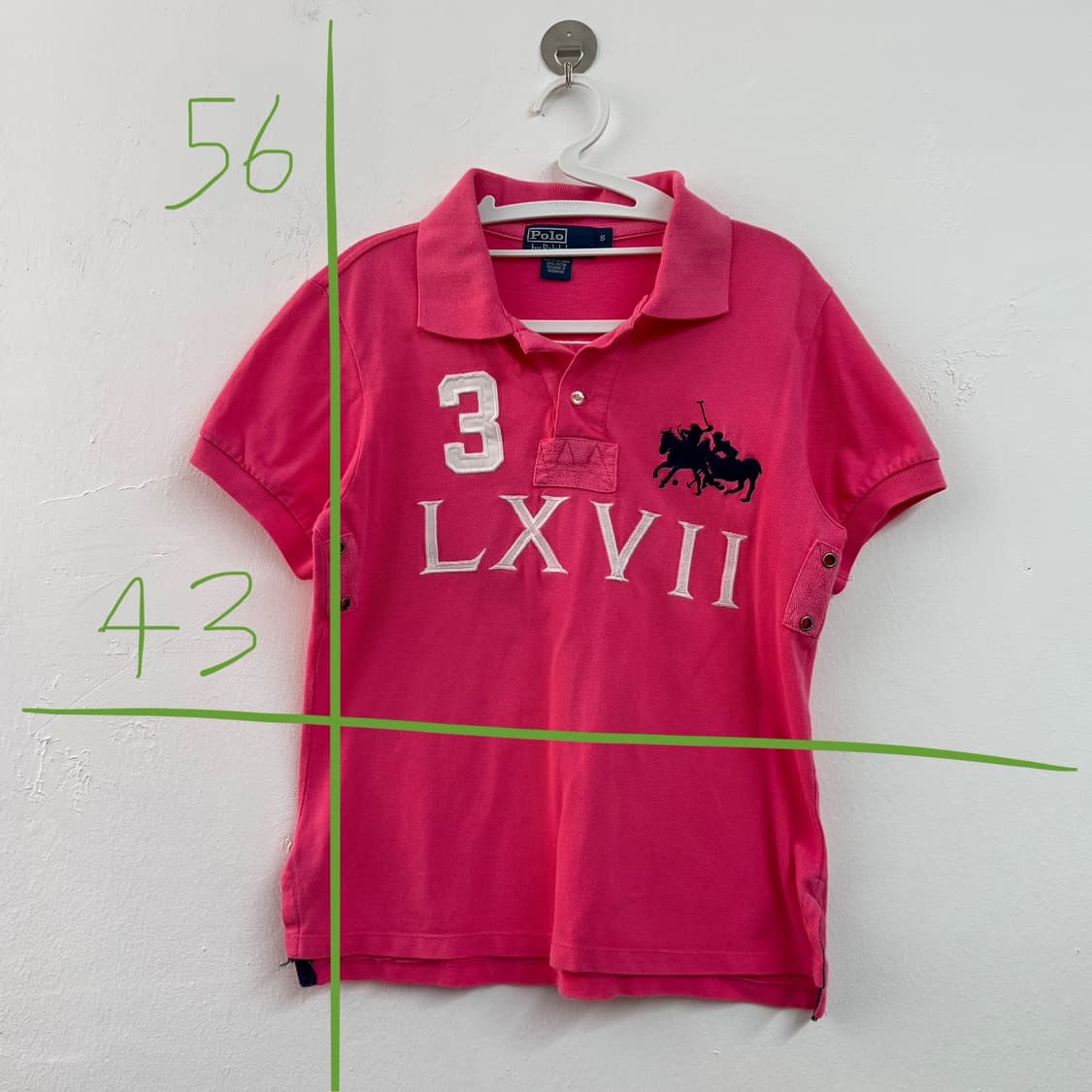 S 폴로 핑크 빅로고 PK 상품이미지4