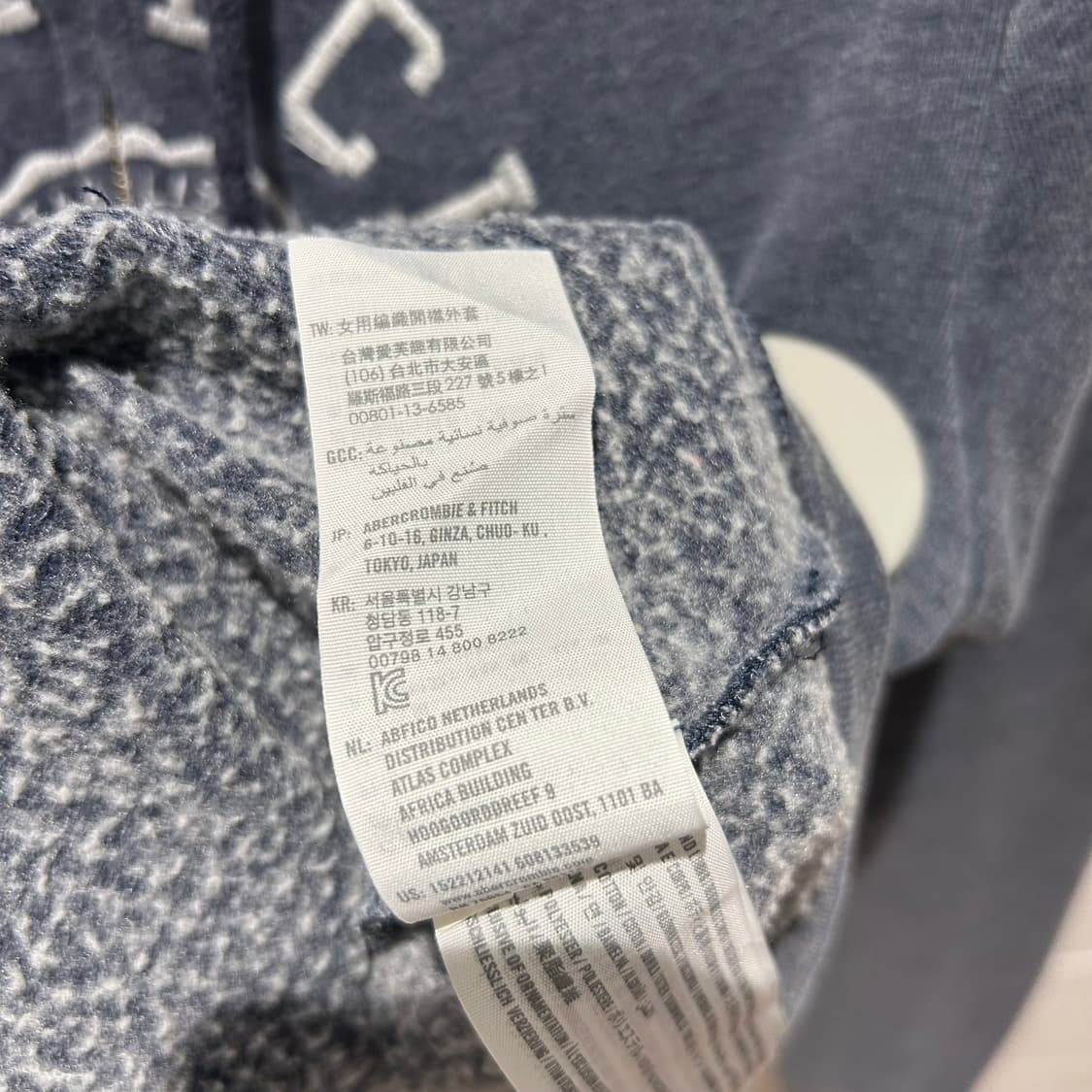 Abecrombie Grey Zip-Up Hoodie 상품이미지7