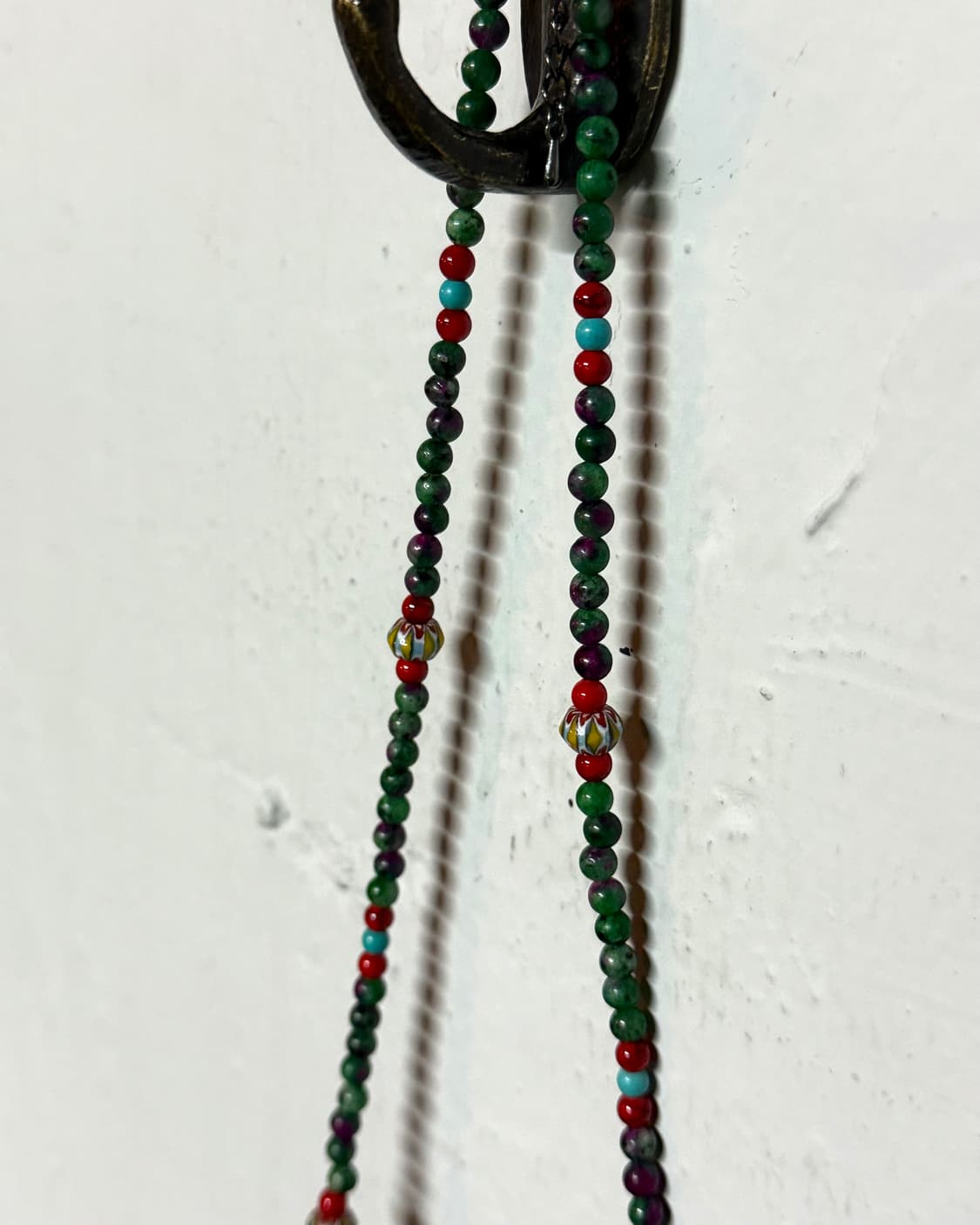 모쿠토 ‘단청’ 비즈 목걸이 [그린/퍼플] 상품이미지2