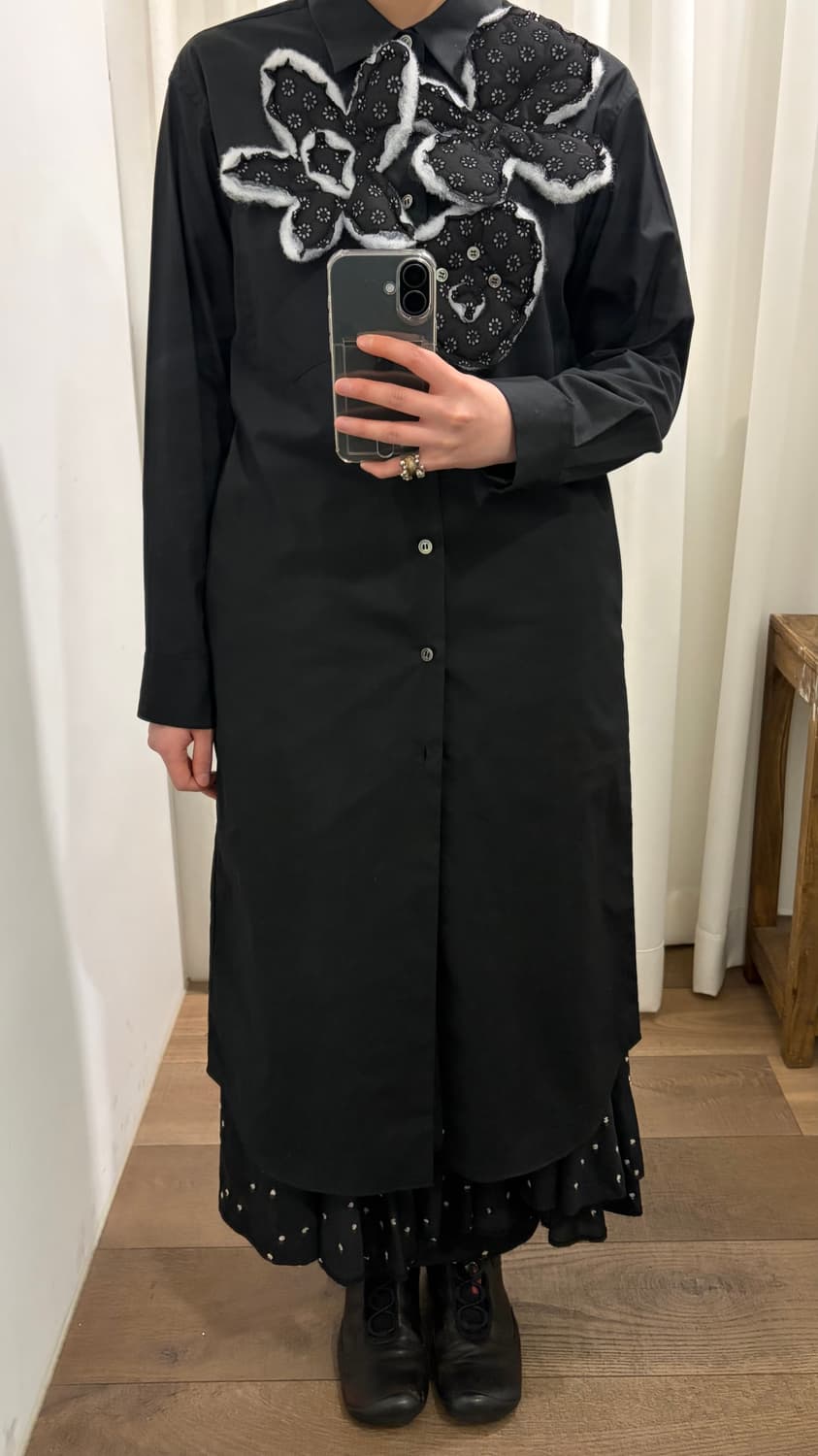 Quilting Flower Motif One Piece 상품이미지4