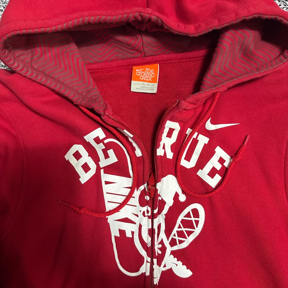 (M) 나이키 Be True 레드 후드집업 상품이미지2