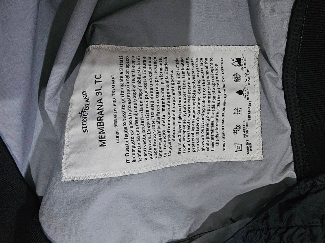 정품 스톤아일랜드 멤브라나 3L TC 히든후드 자켓 105 / XL 상품이미지6