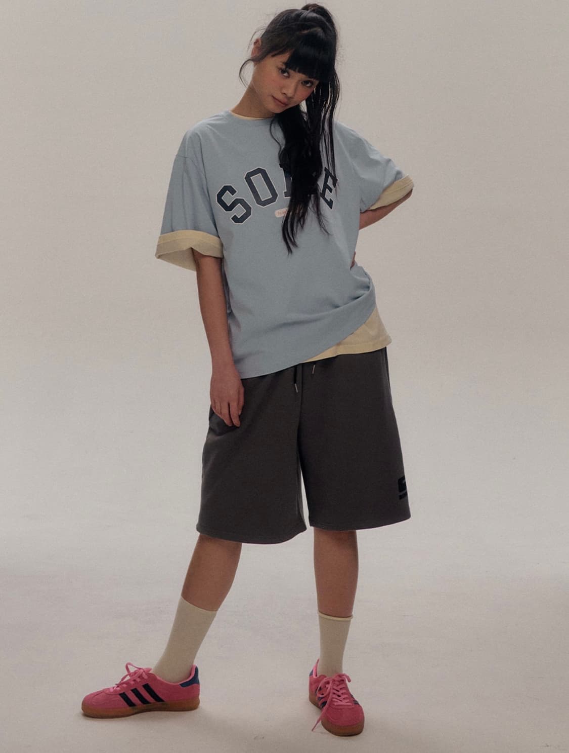 썸플레이스 버뮤다 트레이닝팬츠 (차콜) 상품이미지1