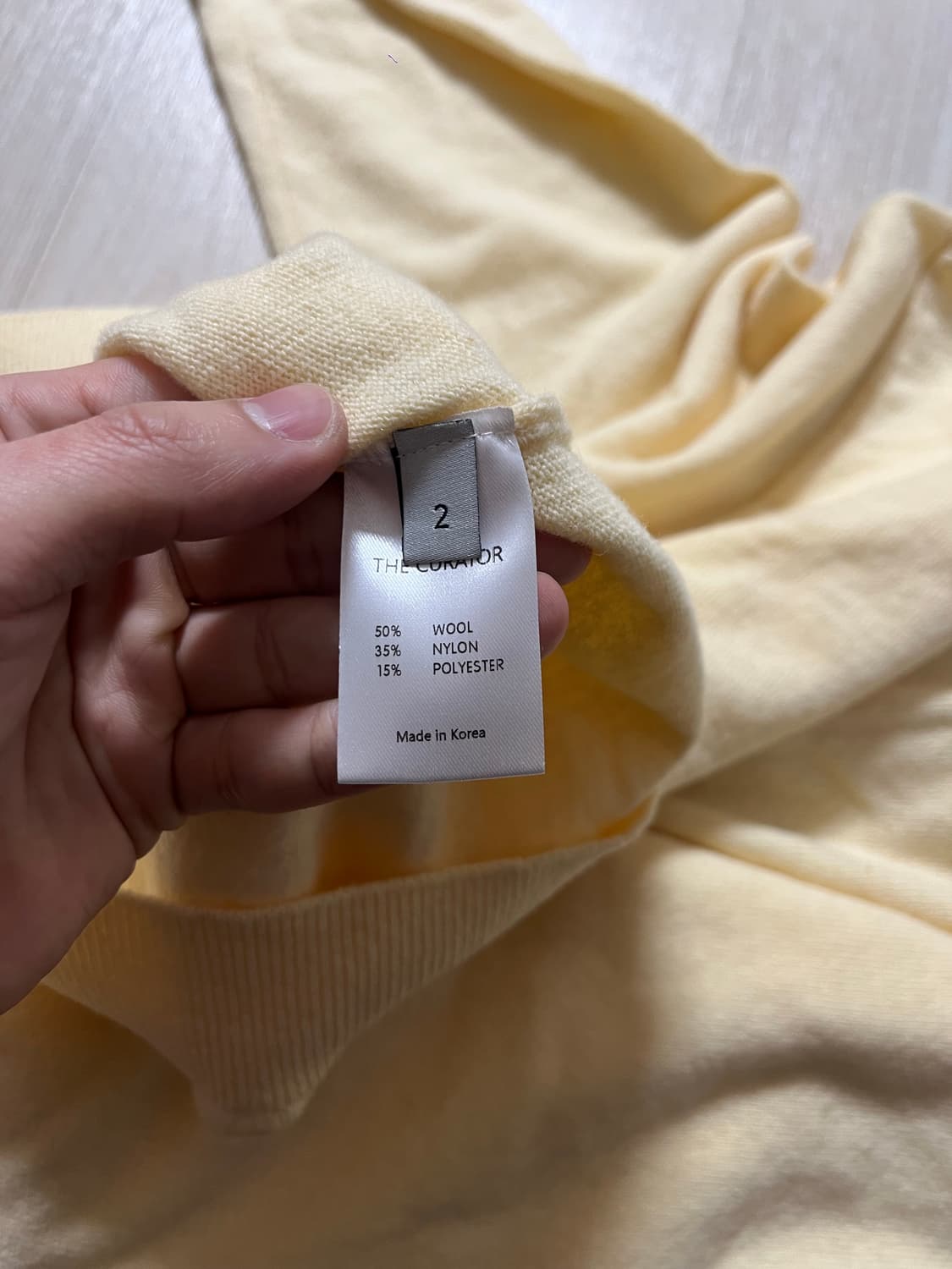 [마티스 더 큐레이터] V넥 가디건 _옐로우 (2 size) 상품이미지8