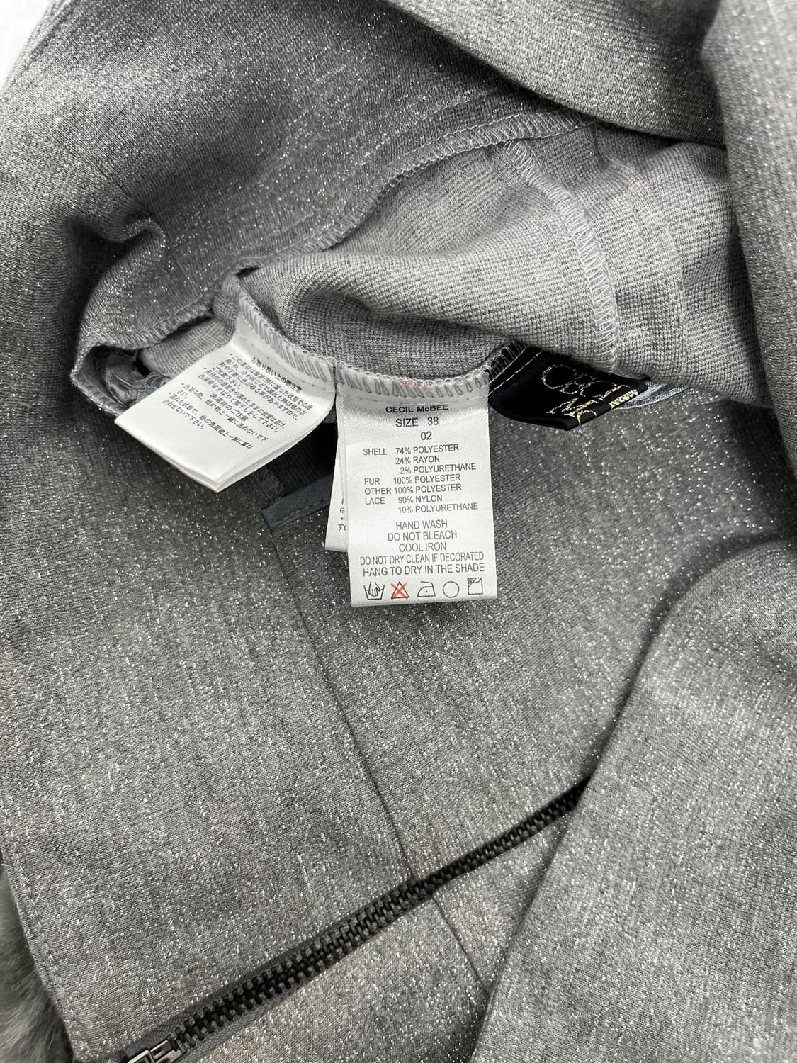 Vintage 퍼 하이넥 자켓  상품이미지7