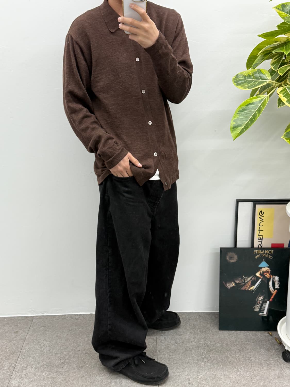 빈티지 폴스미스 브라운 가디건(데미지) 상품이미지2