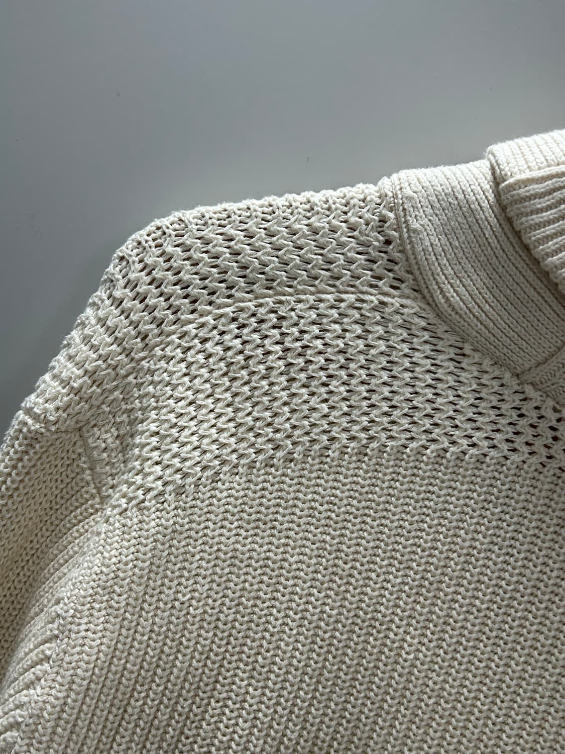 90s 폴로 랄프로렌 숄카라 코튼 니트 상품이미지5