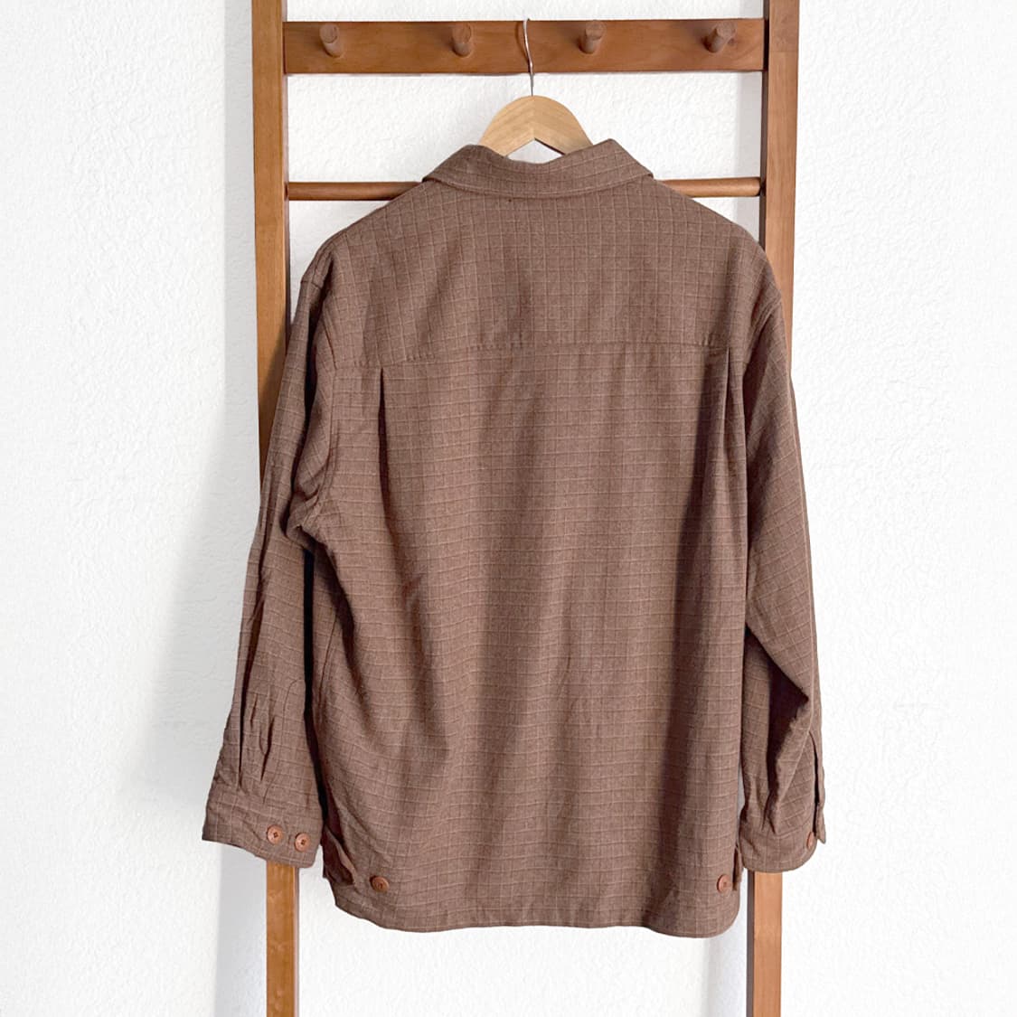 윈디버프 브라운 체크 셔츠자켓 상품이미지6