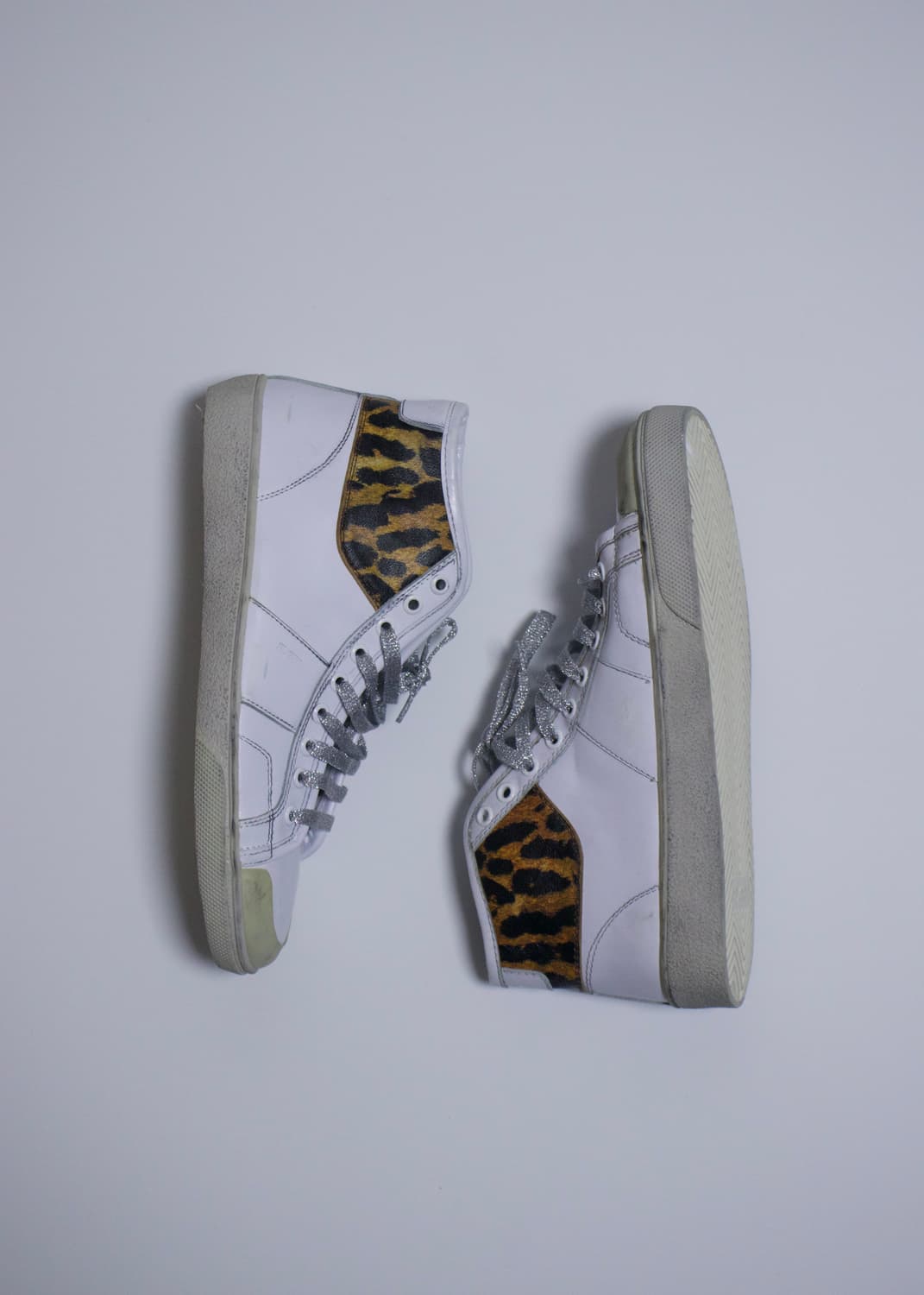 Saint Laurent Leopard high top sneakers 상품이미지1