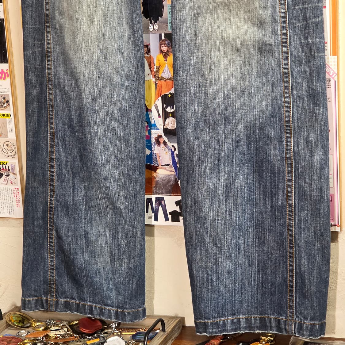 캘빈 클라인 사이드 라인 와이드 데님 팬츠 상품이미지5