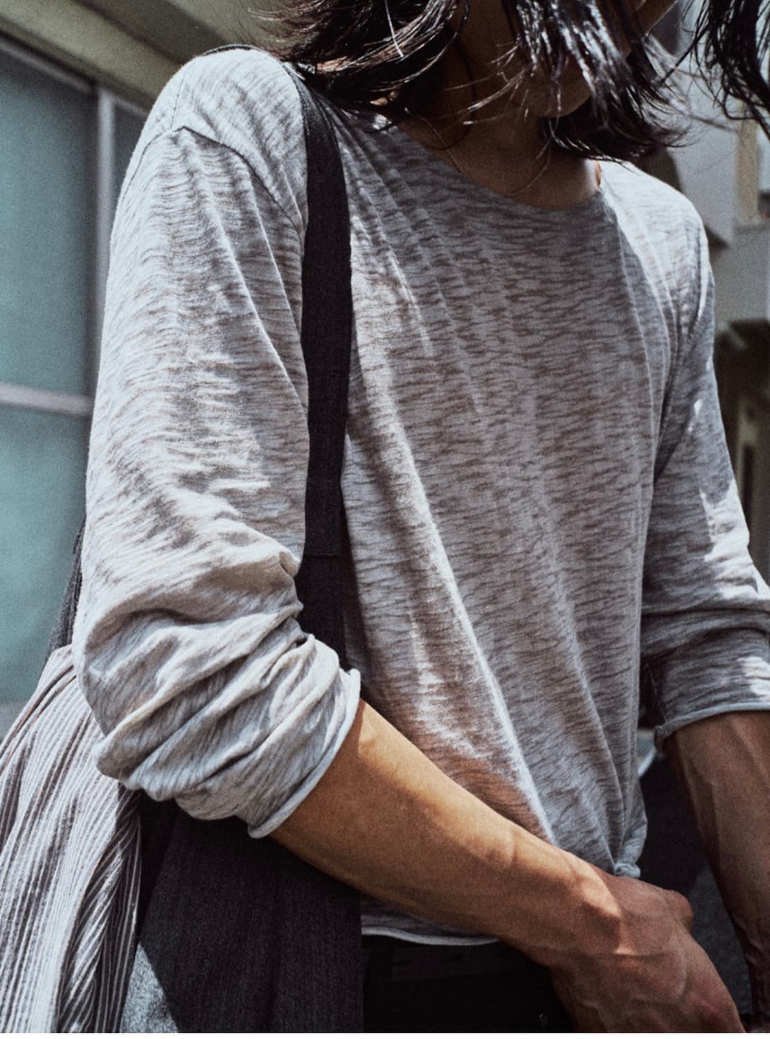 모노프리베 Textured Roll Long Sleeve  상품이미지1