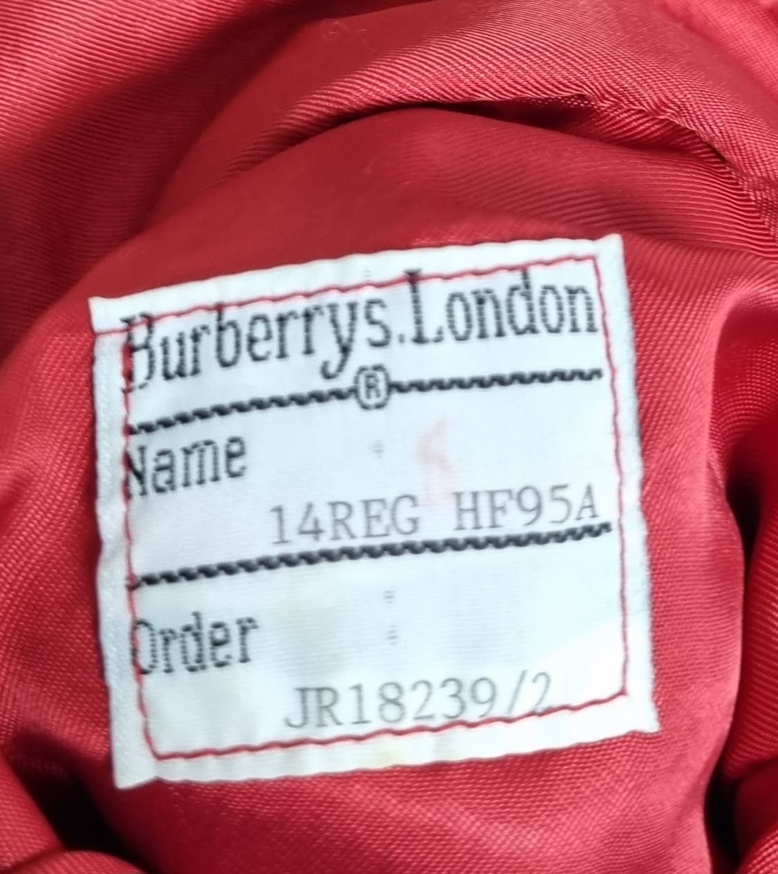 55-66) 버버리 빈티지 레드 울100% 자켓 상품이미지6