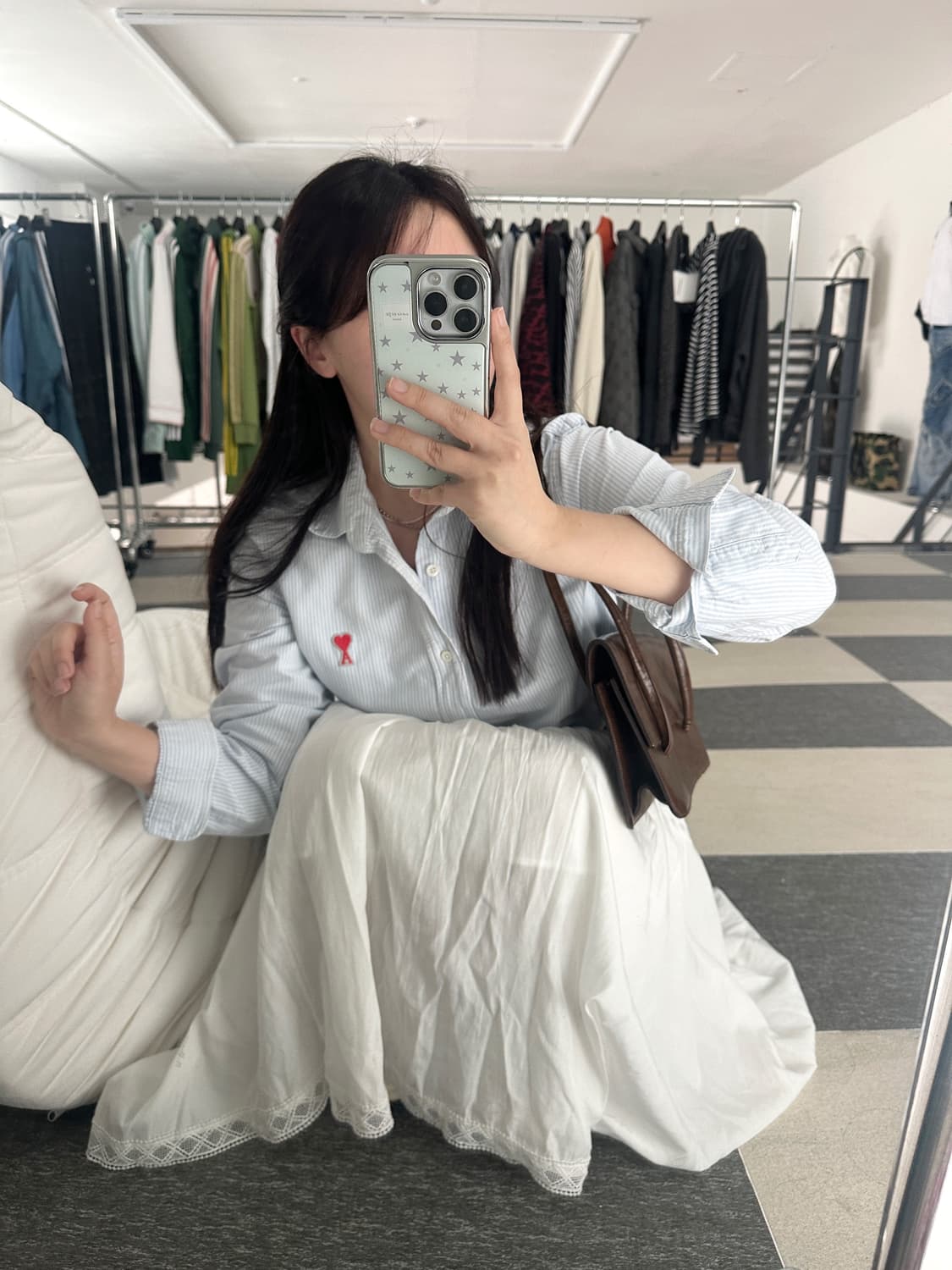 아미 하트로고 스트라이프 셔츠  상품이미지10