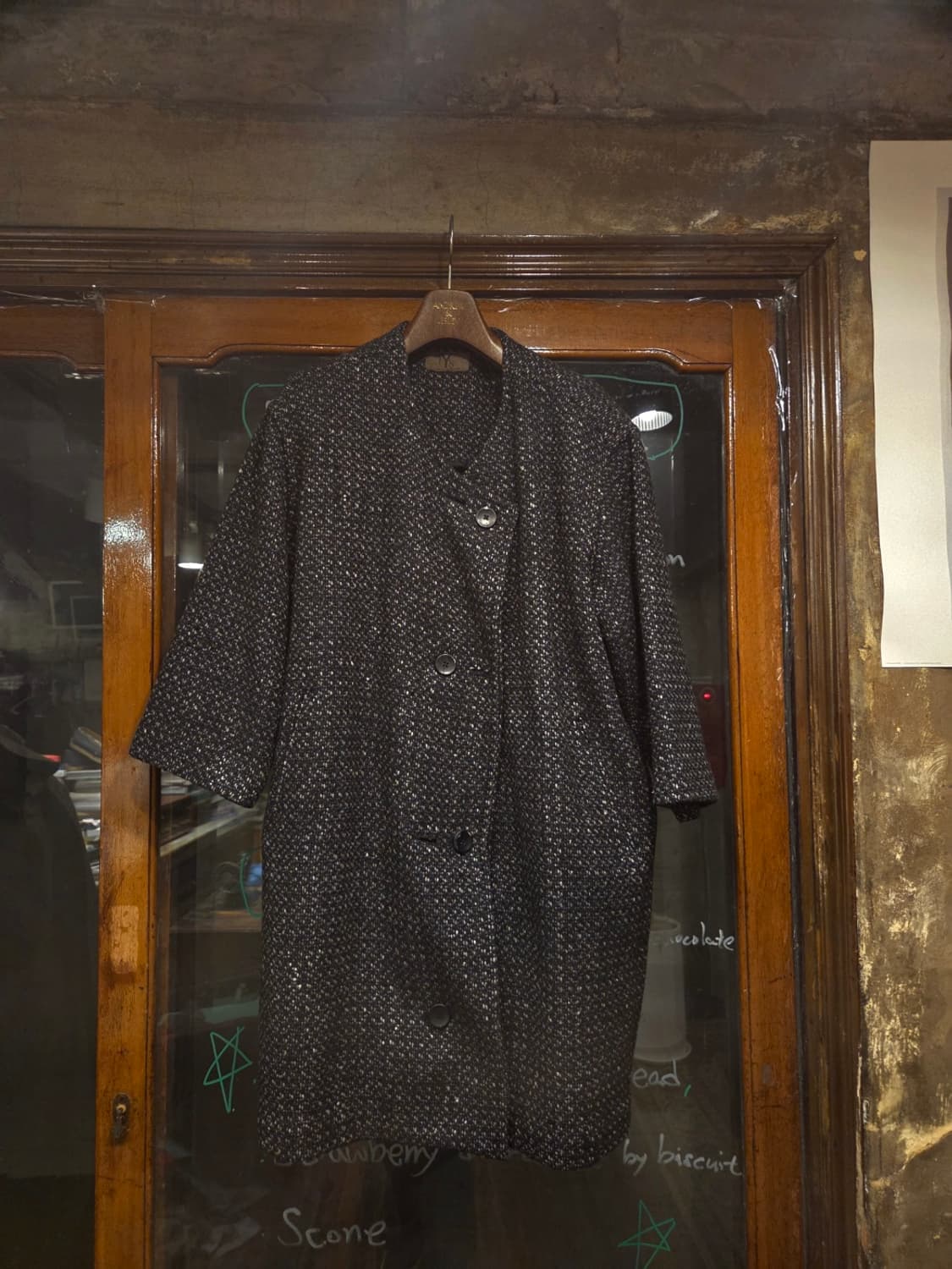 요지 야마모토 트위드코트 상품이미지8