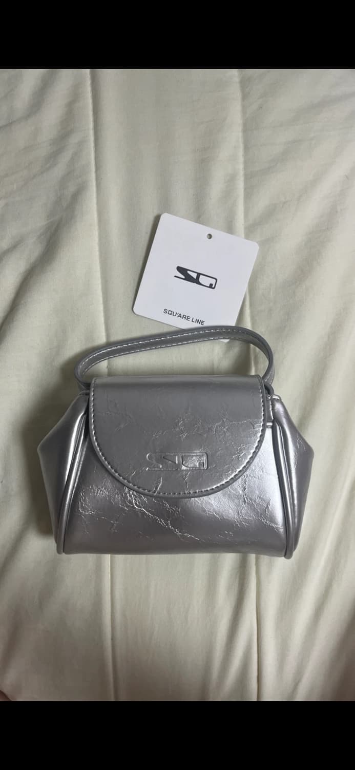스퀘어라인 실프 미니크로스백 실버 상품이미지2