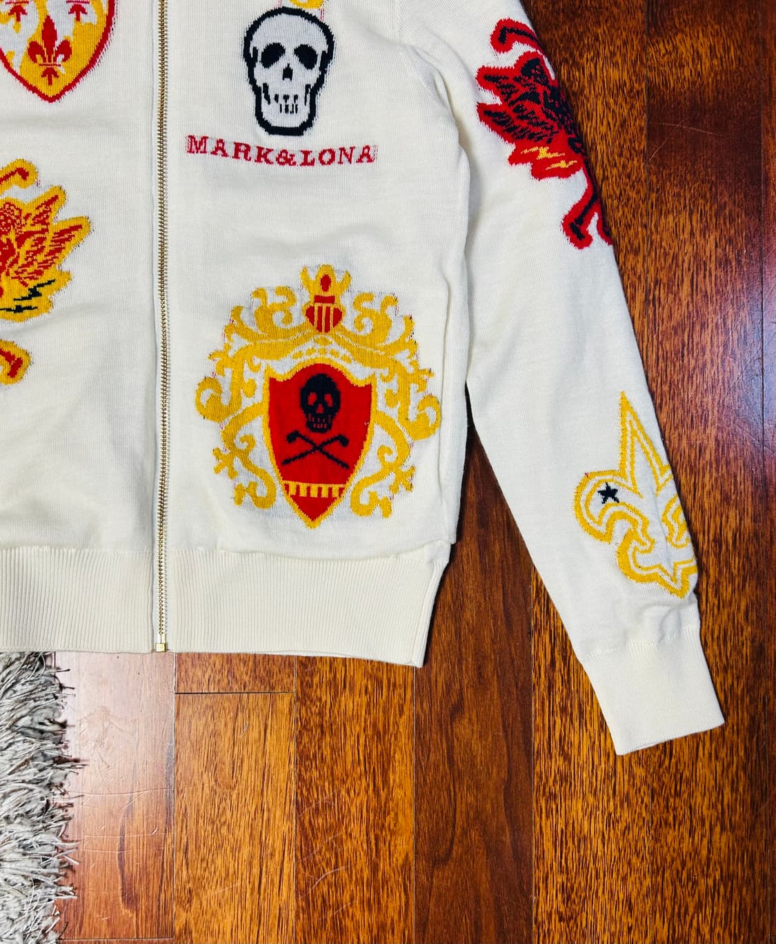 마크앤로나 여성 문양로고 방풍니트집업(S/55) 상품이미지4