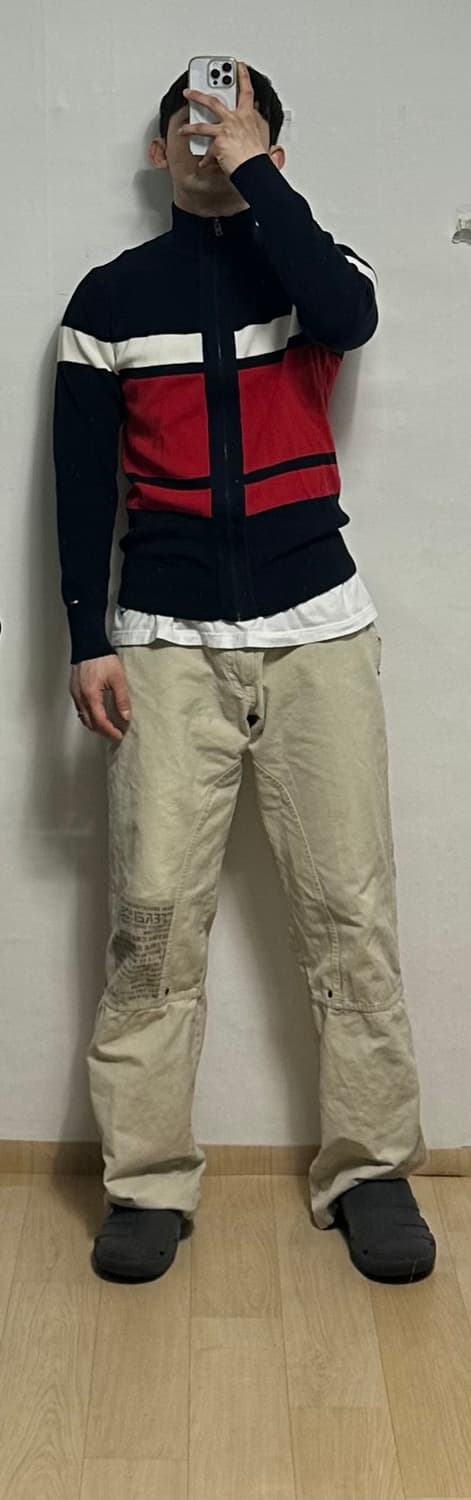 타미힐피거 니트 집업 상품이미지5