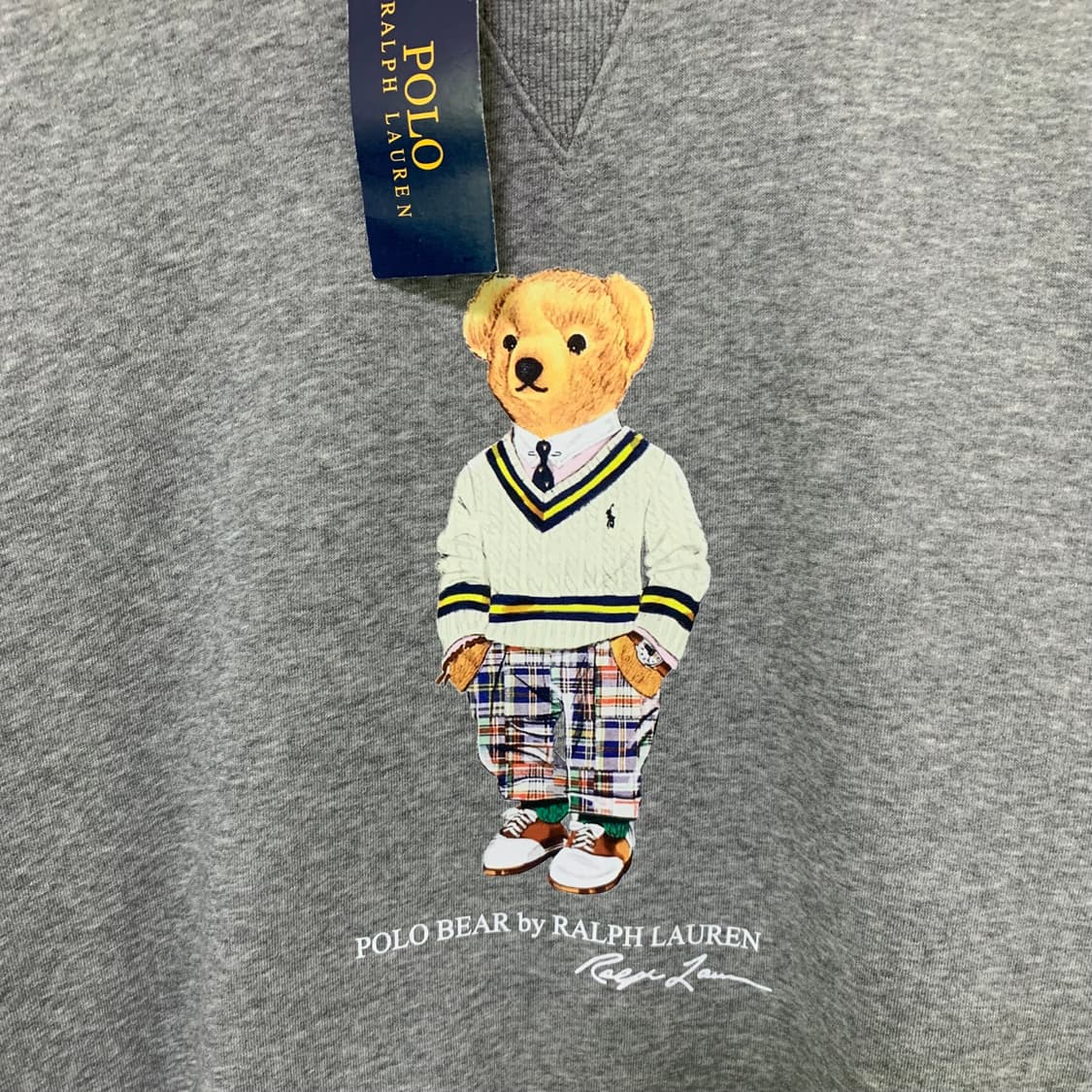 폴로랄프로렌 폴로 베어 곰돌이 맨투맨 그레이 M 상품이미지3