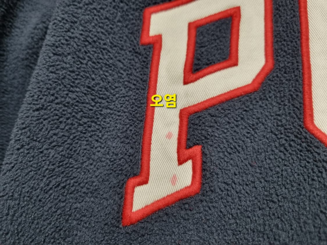 남성S 레어 폴로 성조기 빅로고 레터링 플리스 후리스 하프 집업 상품이미지7