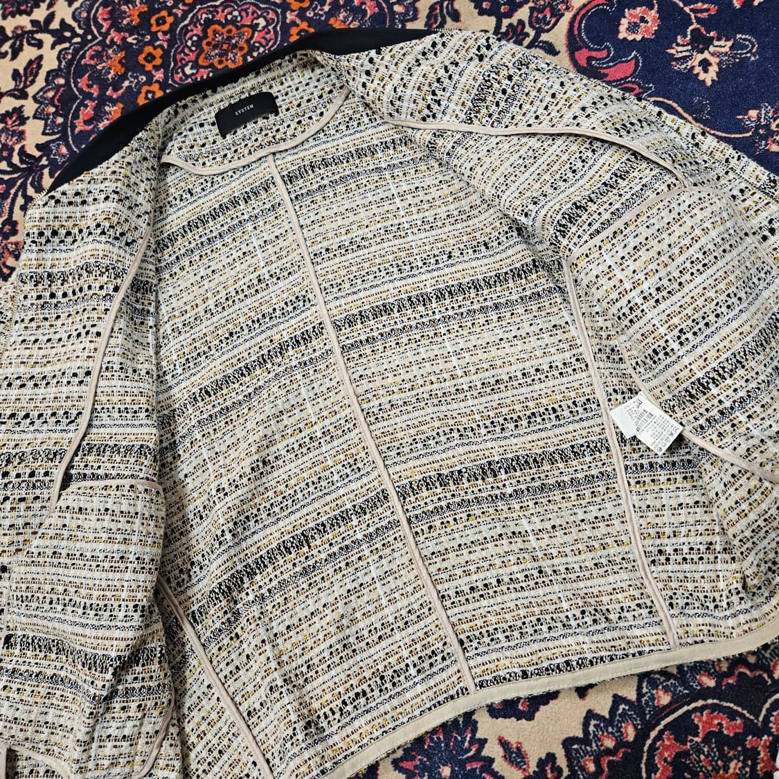 시스탬(SYSTEM) 트위드 봄버자켓 상품이미지5