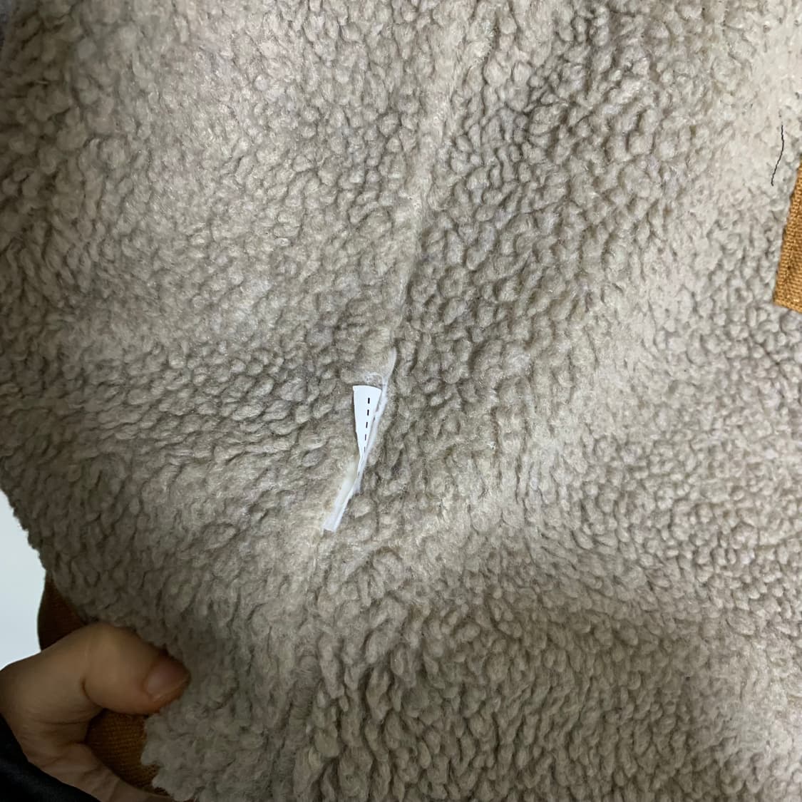 칼하트 빈티지 양털 후드 워크 자켓 카멜 브라운 루즈핏 남녀공용 M 상품이미지6