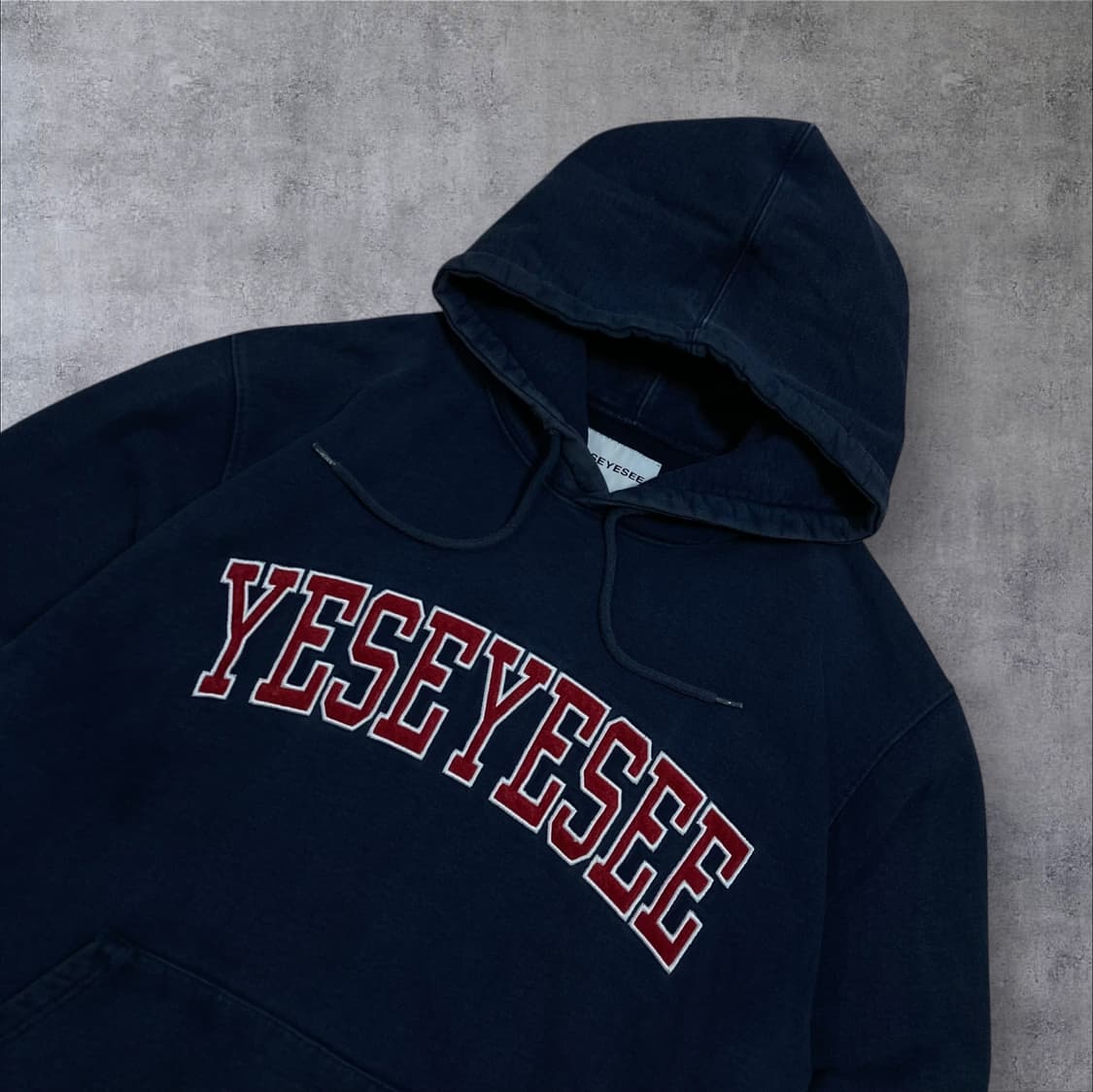 예스아이씨 스펠아웃 네이비 후드티 상품이미지2