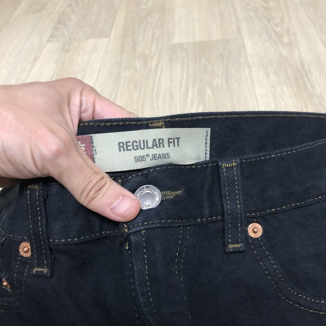 (31) 00's 리바이스 Levi's 505 레귤러핏 블랙 흑청 데님 상품이미지2