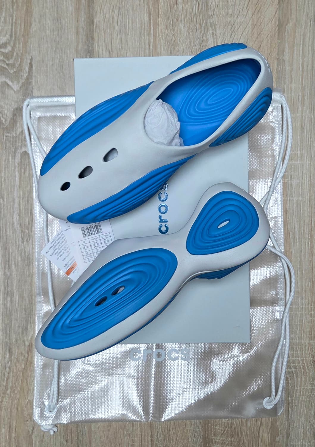 [265][280]크록스 스티븐 스미스 리플 클로그 화이트 블루 상품이미지1