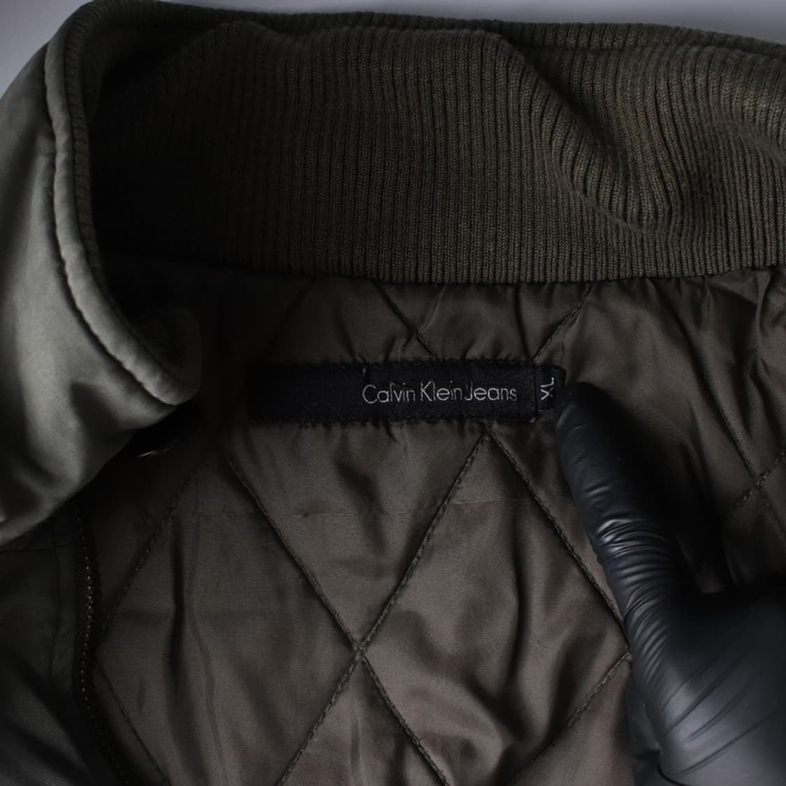 캘빈클라인 진 카키 퀼팅 필드 자켓 XL 상품이미지6