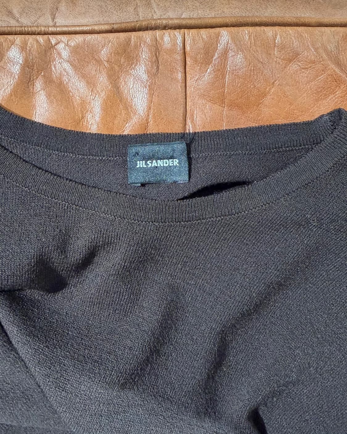 질샌더 다크브라운 베이직 울 니트 스웨터 상품이미지7