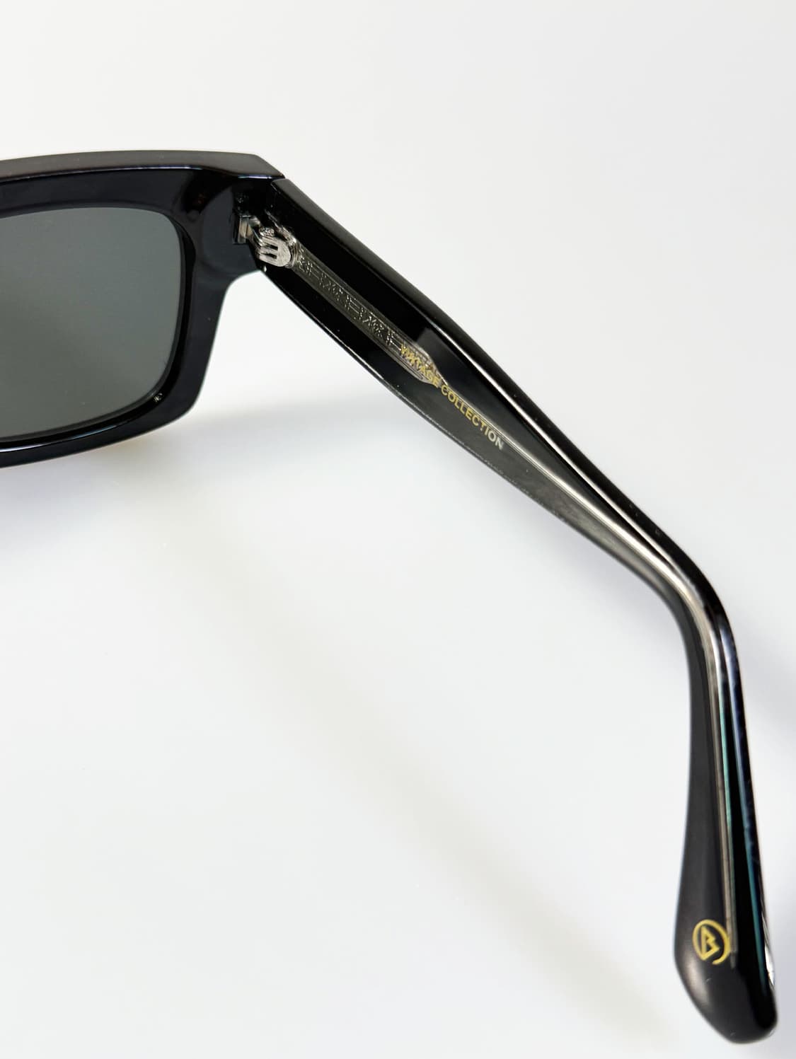 CANAAN 블랙 볼드 스퀘어 프레임 빈티지 선글라스 상품이미지6