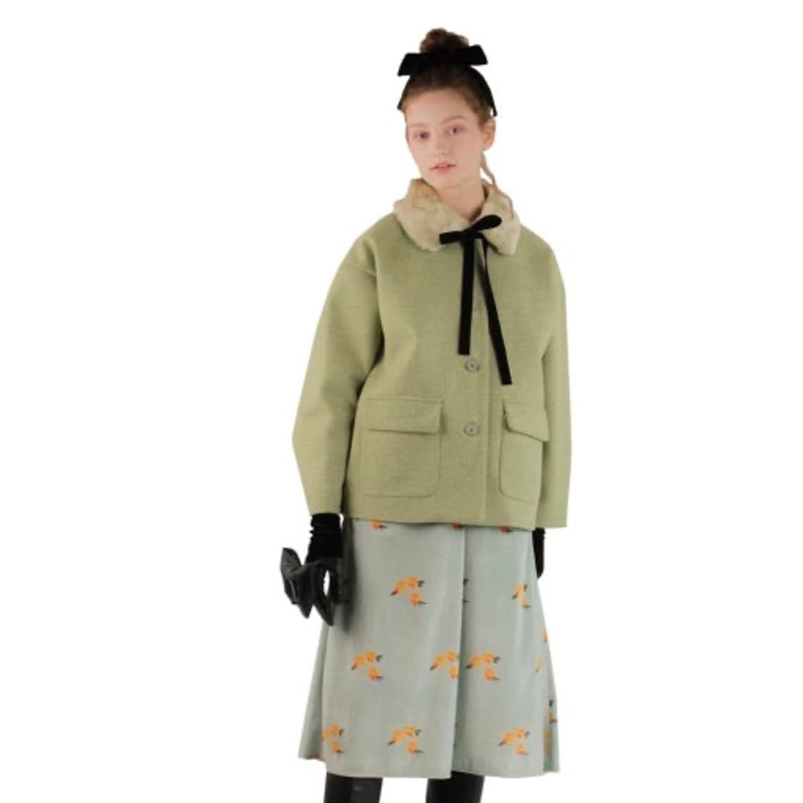 Sinoon 시눈 퍼자켓 그린 상품이미지1