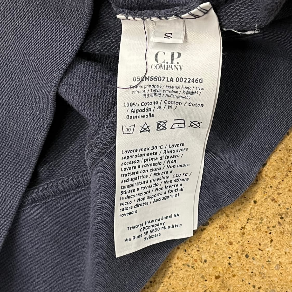 [정품/S] cp컴퍼니 C.P. 컴퍼니 네이비 긴팔 맨투맨 b14 상품이미지6