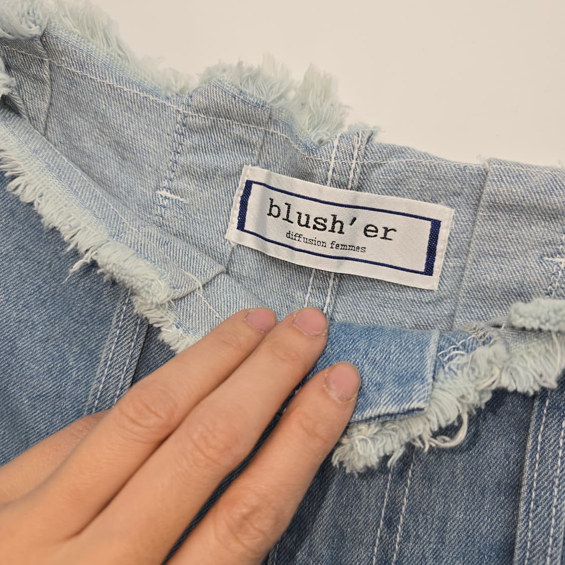 슈퍼 와이드 숏팬츠  데님 청바지 XL 상품이미지7