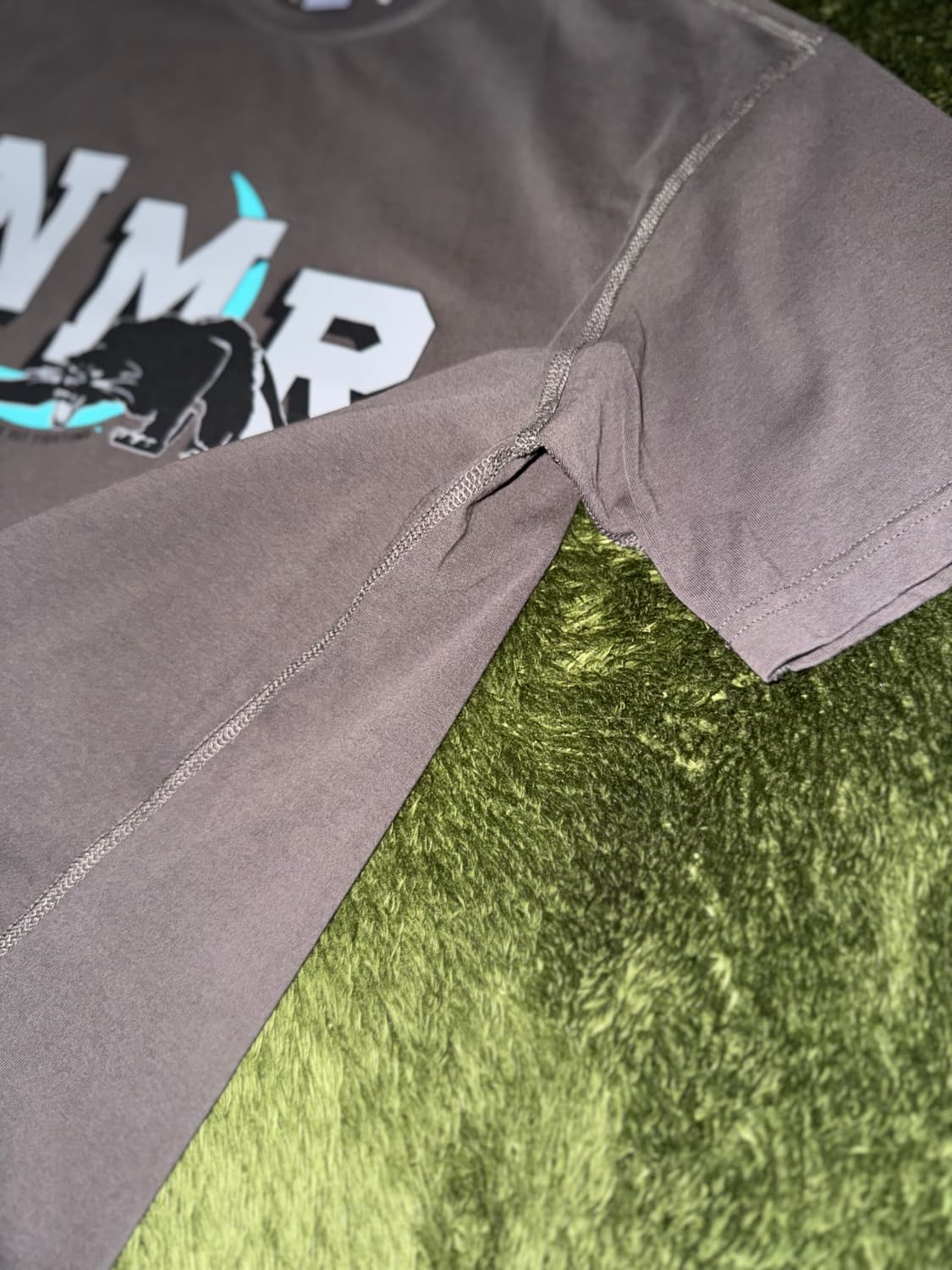 [M] 네이머 클로딩 그래픽 프린트 플랫심 티셔츠 챠콜 상품이미지6