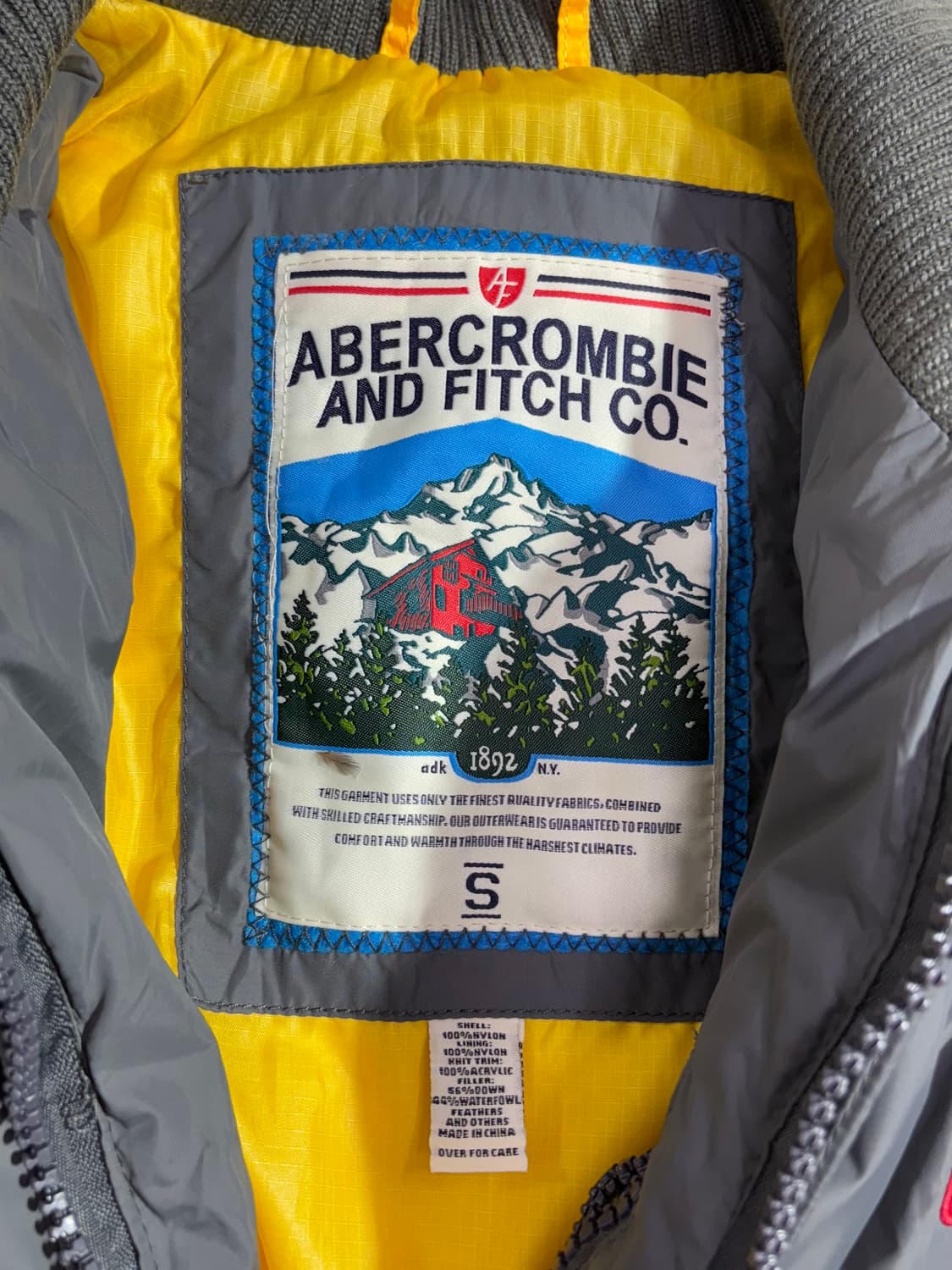 아배크롬비 그레이 패치로고 다운 패딩  상품이미지6