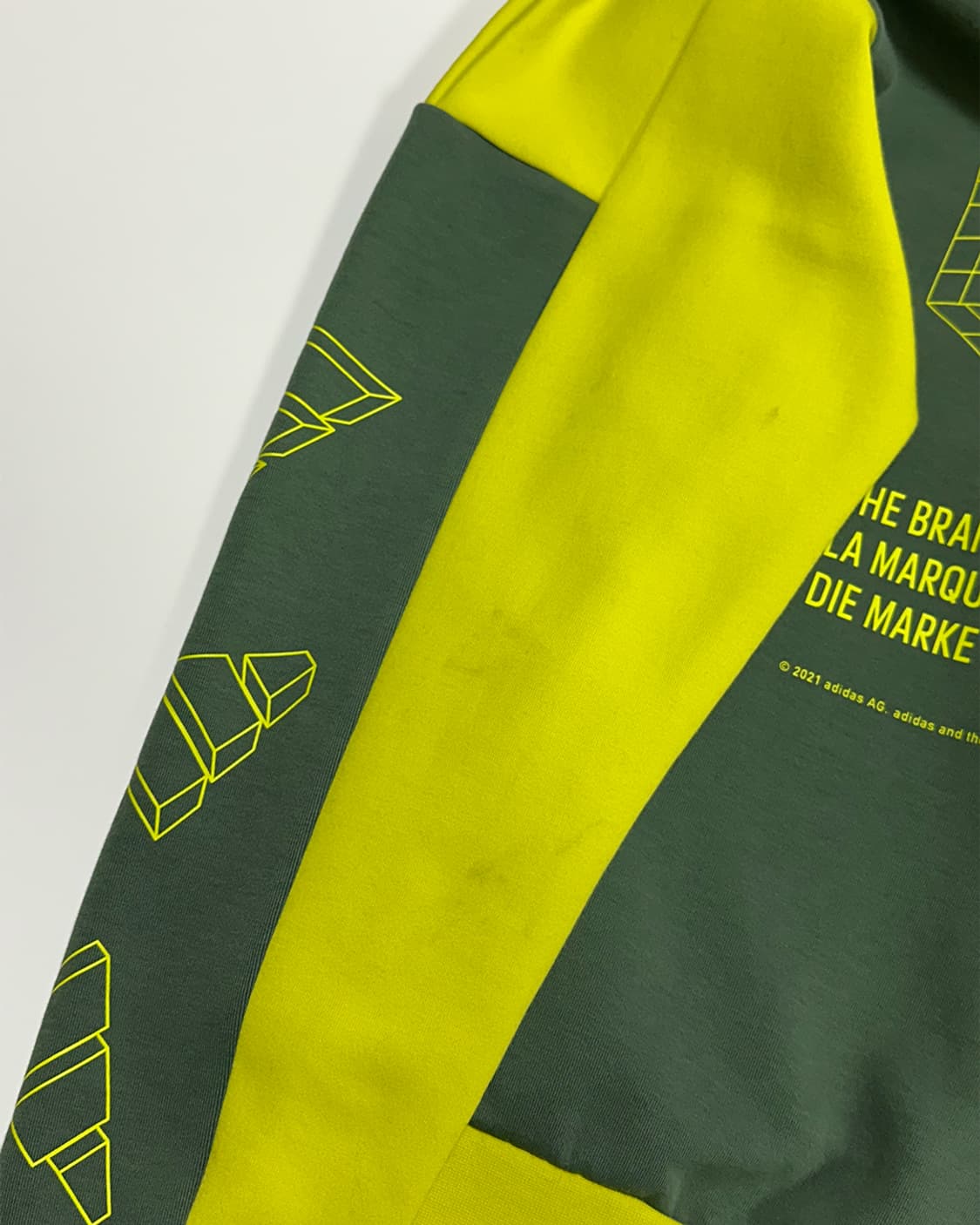 아디다스 절개 후드 형광 상품이미지3