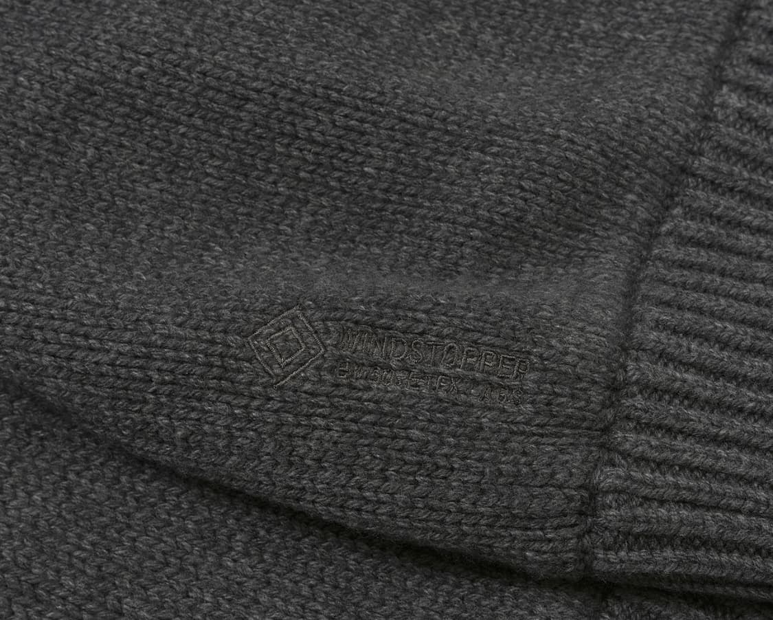 팔라스 x 노스페이스 퍼플라벨 윈드스토퍼 필드 니트 아스팔트 그레이 상품이미지5