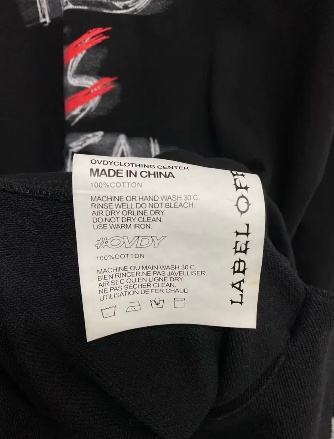 오브이디와이 그래픽 맨투맨 BK L 상품이미지6