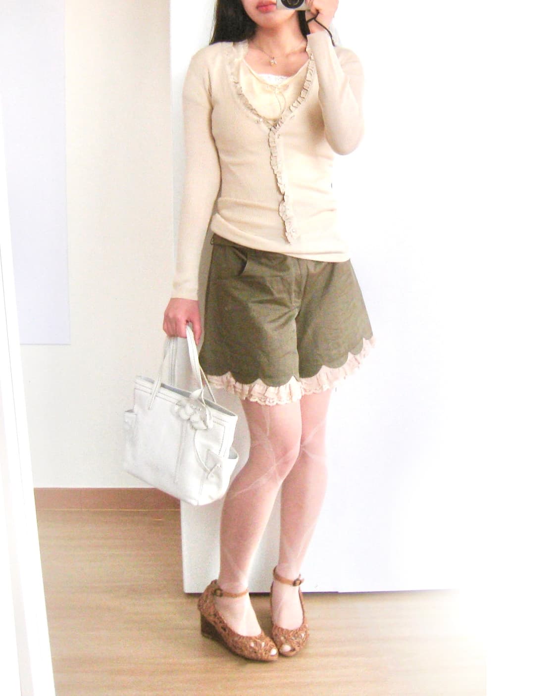 Japanese Designer 올리브 레이스 팬츠♥  상품이미지4