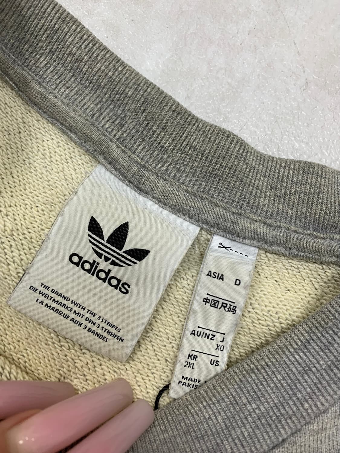 아디다스 그레이 맨투맨 #615 상품이미지4
