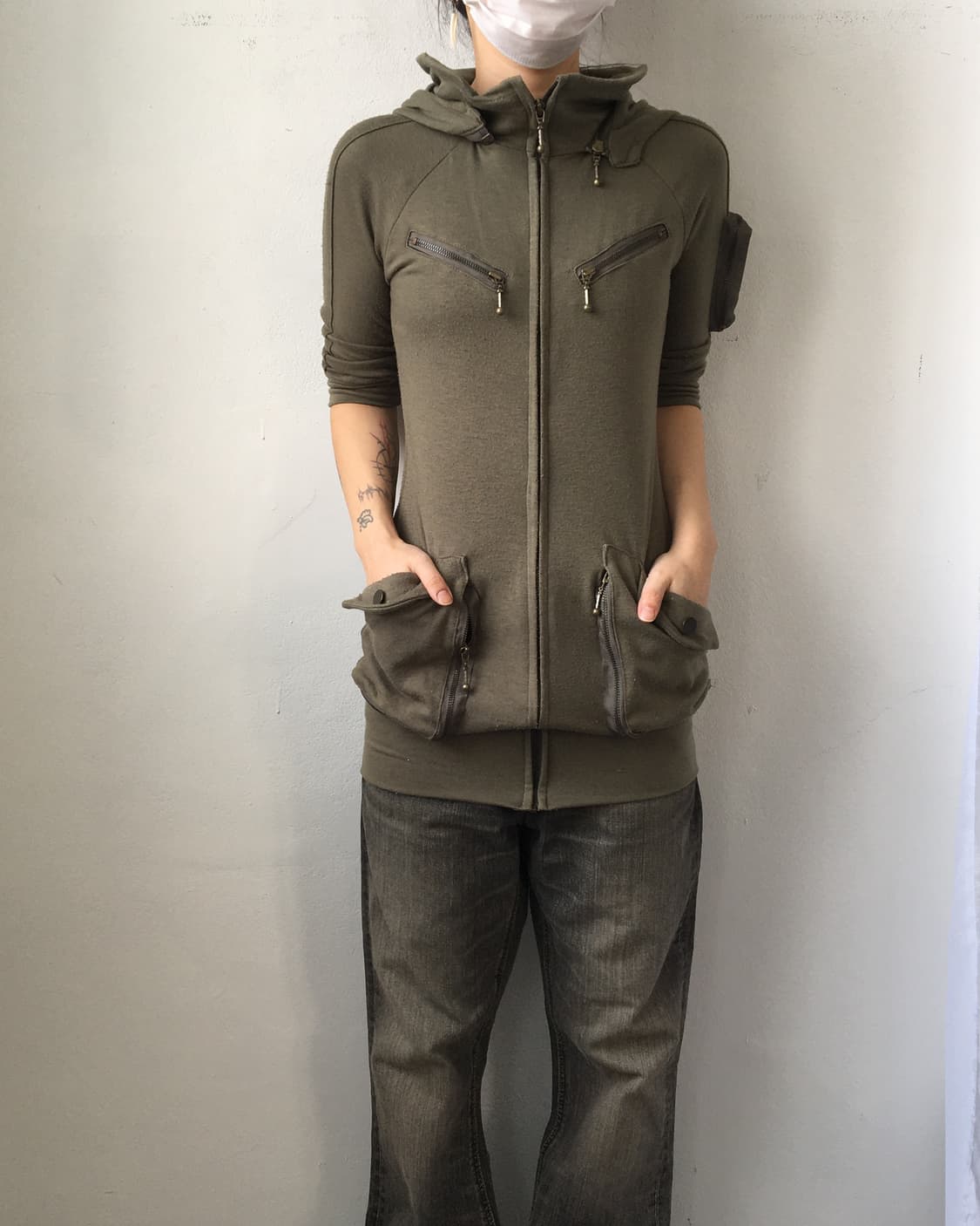 High neck hood zip up 상품이미지8