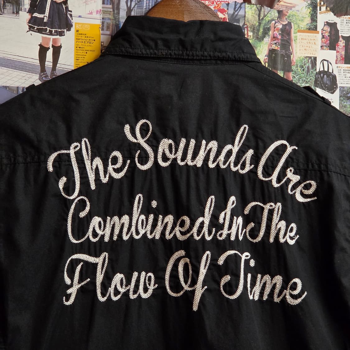 JPN 크레이지 데빌 투포켓 자수 반팔 셔츠 상품이미지5