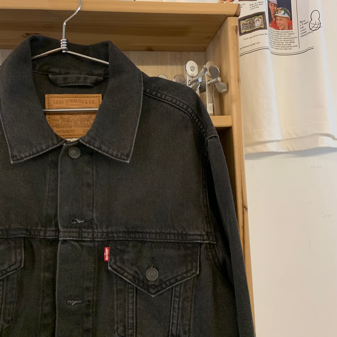 리바이스 3세대 프리미엄 흑청 트러커 상품이미지2