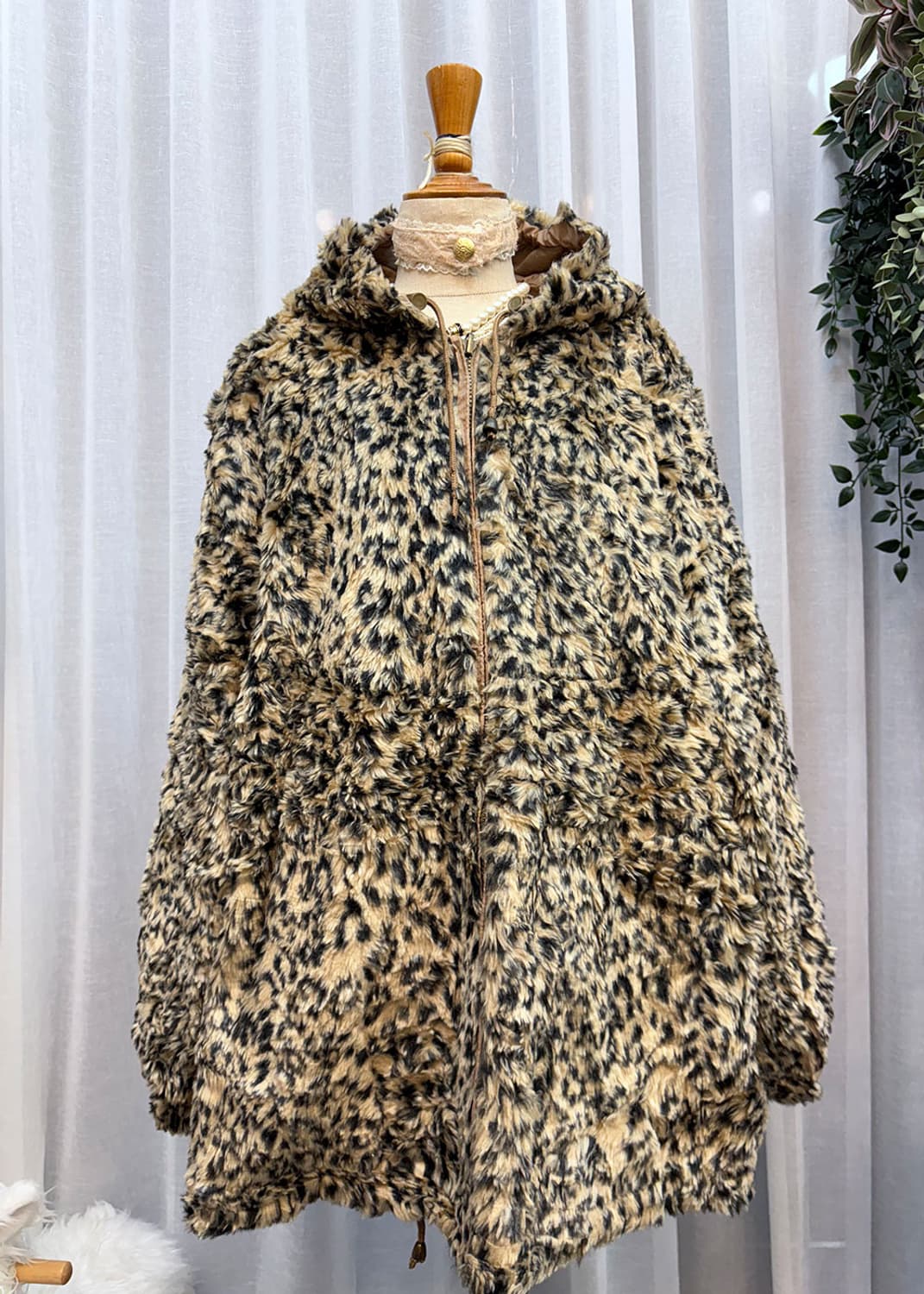 레오파드 후드자켓  상품이미지4