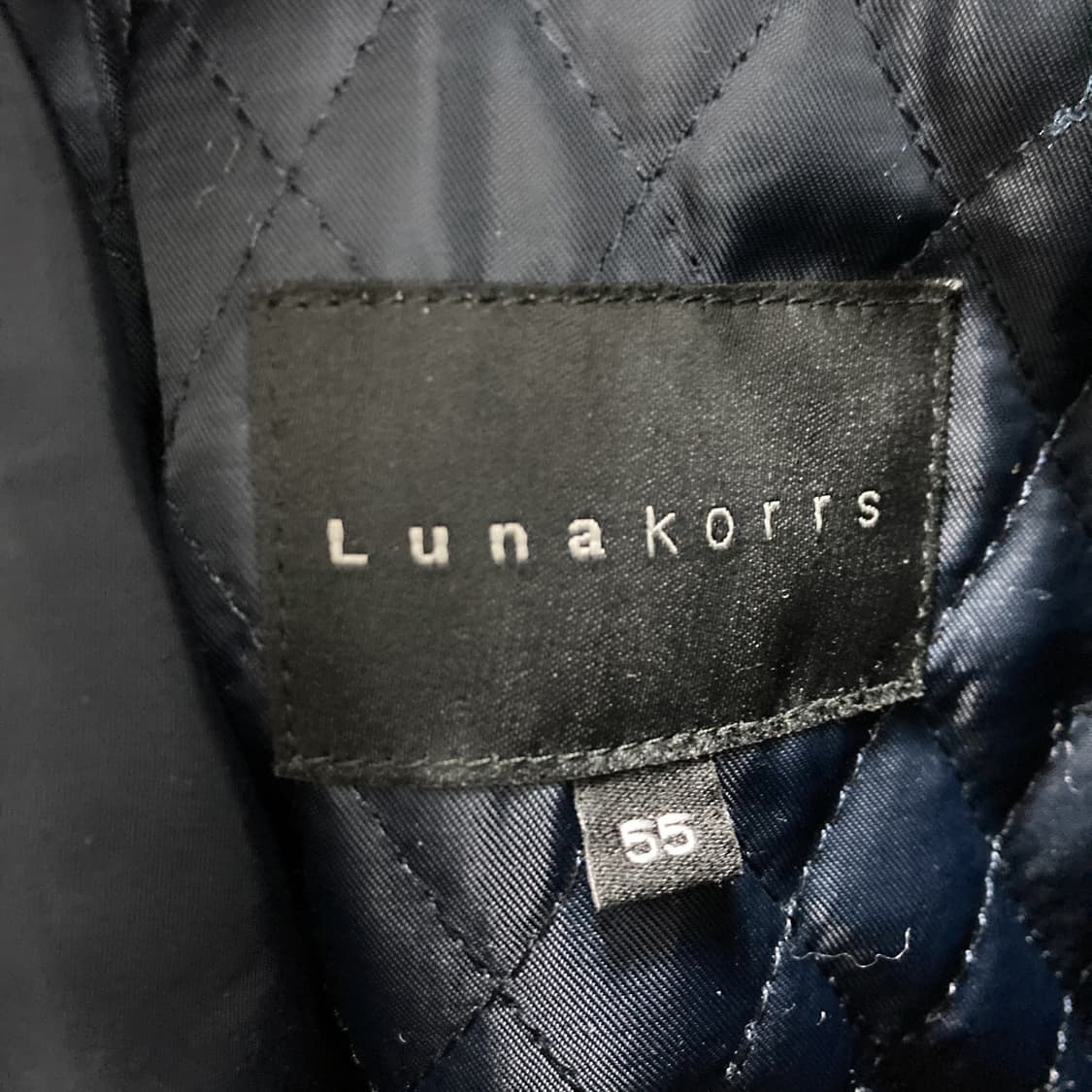 루나코어스 여성양가죽트렌치코트 네이비 55  상품이미지4